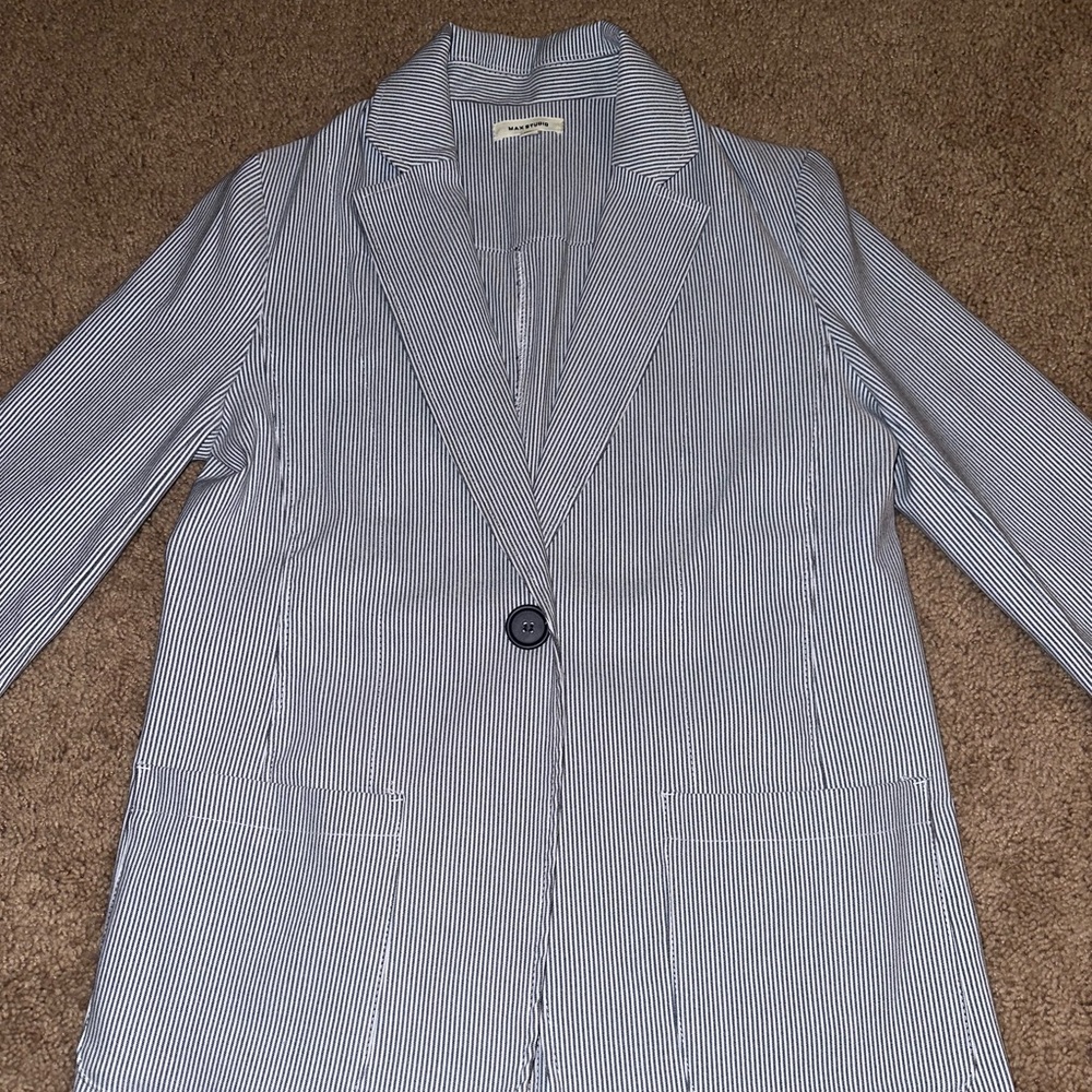 Pinstripe Max Studio blazer